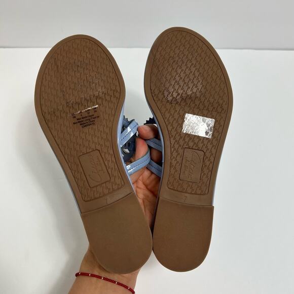 CIRCUS BY SAM EDELMAN FAUX FUR SANDALS IN BLUE WOMEN SIZE 7 NEW - Picture 6 of 7